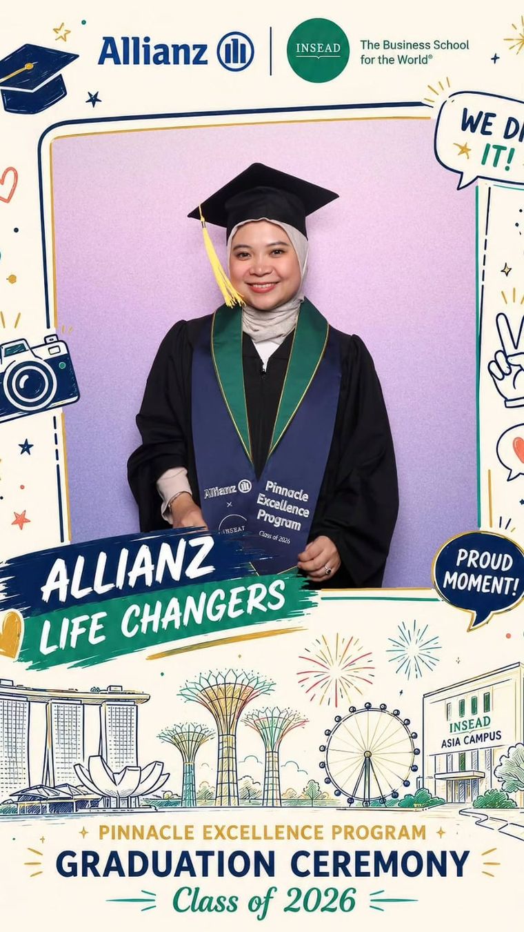 Amy Hadiastuti di wisuda Allianz x INSEAD Pinnacle Excellence Program, Class of 2026